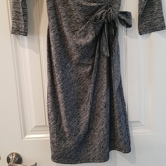 Ann Taylor Knee Length Work Dress Gray Small - Picture 3 of 7